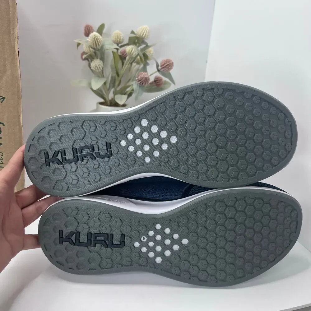 Kuru Atom Walking Comfort Sneaker Indigo/White/Basalt Men 10 Wide NWB